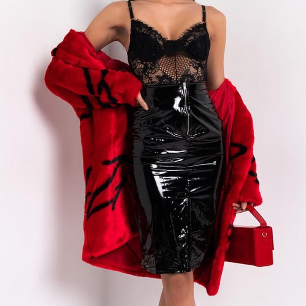 NWT Azalea Wang faux fur coat